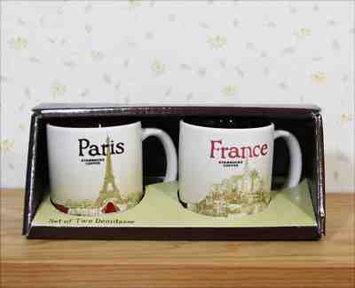 Lot of 2  Starbucks City collection Demitasse Mug  / France , Paris / 3 oz  - Sold on eBay Oct, 29th 2018 for $19.00