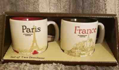 Starbucks Global Icon Collection Paris France Mugs - Set of Two Demitasse NIB - Sold on eBay Oct, 29th 2018 for $30.00