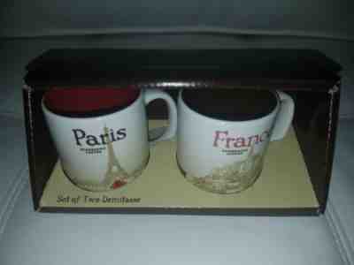 Starbucks Paris and France Demi Espresso Cups Set Of Two Demitasse 3 oz NEW!  - Sold on eBay Oct, 28th 2018 for $16.00