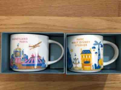 Starbucks Disneyland Paris (Disney You Are Here Mugs) YAH Coffee Mug Set - Sold on eBay Oct, 27th 2018 for $125.00