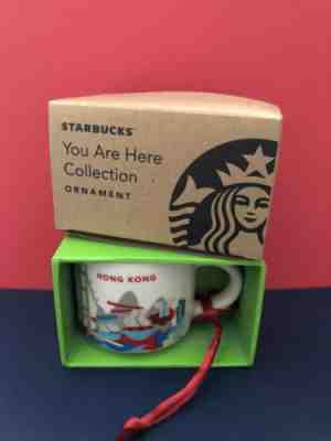 Starbucks You Are Here Collection Hong Kong 2 fl oz Mug Ornament New - Sold on eBay Oct, 15th 2018 for $32.00