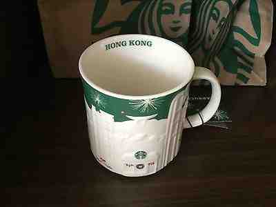 Starbucks Coffee Hong Kong Green Christmas Relief City Mug 16oz - Sold on eBay Oct, 7th 2018 for $55.00