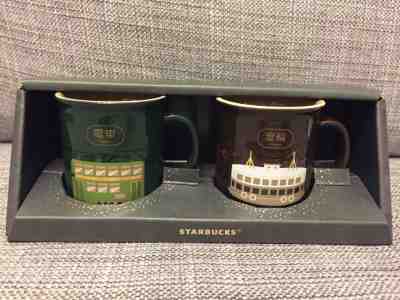 STARBUCKS City Mug Series ESPRESSO MUG 3oz - CHINA HONG KONG TRAM & STAR FERRY - Sold on eBay Oct, 5th 2018 for $19.99