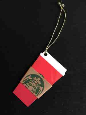 IRELAND Starbucks Die-cut Christmas Red Cup 2015 Card RARE  - Sold on eBay Sep, 19th 2018 for $15.00