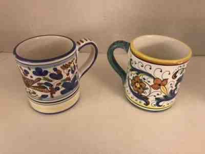 2 Genuine Starbucks Sambuco Mario Deruta Hand Painted Mugs Made in Italy - Sold on eBay Sep, 23rd 2018 for $19.98