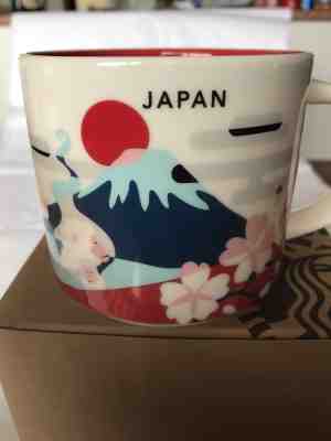 STARBUCKS JAPAN "YOU ARE HERE" SERIES COLLECTIBLE MUG 14 OZ TOKYO MT FUJI DARUMA - Sold on eBay Dec, 9th 2018 for $40.00