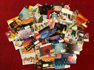 120+ STARBUCKS GIFT CARDS LOT PHILIPPINES THAILAND CANADA XMAS CITY US OLD LOGO  - Sold on eBay Nov, 2nd 2018 for $22.55