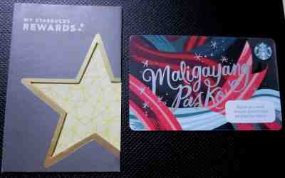 2018 Starbucks Card Philippines **MALIGAYANG PASKO**  Christmas card BRAND NEW - Sold on eBay Nov, 1st 2018 for $9.99