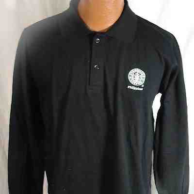 Starbucks Coffee Uniform Staff Shirt Black Old Logo Philippines Long Sleeve Polo - Sold on eBay Nov, 1st 2018 for $20.21