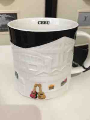 2015 STARBUCKS Cebu Relief  Philippines Guitar  MUG 16 OZ  brand New - Sold on eBay Oct, 29th 2018 for $29.95