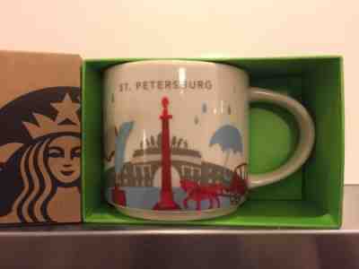 14oz Starbucks RUSSIA ST PETERSBURG You Are Here YAH Series Mug With Box NEW - Sold on eBay Oct, 27th 2018 for $37.49