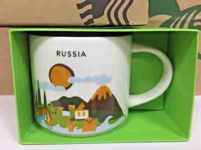 14oz Starbucks RUSSIA You Are Here YAH Series Mug With Box NEW! 2018 RARE WHTF - Sold on eBay Oct, 27th 2018 for $38.00