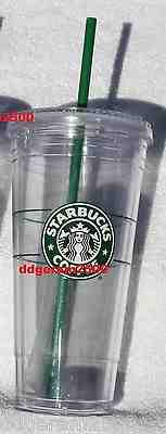 Starbucks VINTAGE CLASSIC Logo Venti COLD To Go CUP Tumbler CandyGreen Straw NEW - Sold on eBay Dec, 4th 2018 for $34.95