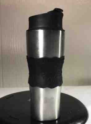 STARBUCKS BARISTA FRENCH PRESS COFFEE TUMBLER 16oz MUG STAINLESS STEEL - Sold on eBay Dec, 16th 2018 for $15.19
