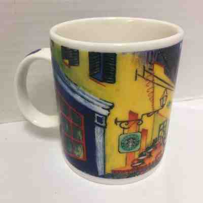 Starbucks Van Gogh Coffee Mug Cafe Terrace at Night D Burrows - Sold on eBay Nov, 28th 2018 for $22.49