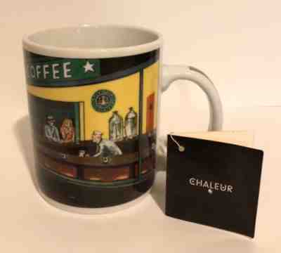 Starbucks Coffee Cup Mug Chaleur Nighthawks Diner D. Burrows - Sold on eBay Nov, 27th 2018 for $5.00