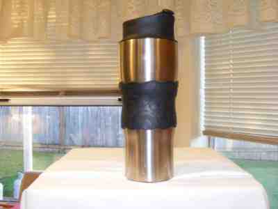 STARBUCKS BARISTA FRENCH PRESS COFFEE TUMBLER 16oz MUG STAINLESS STEEL - Sold on eBay Nov, 26th 2018 for $5.00