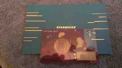 STARBUCKS 2018 CHINA Mid-Autumn Festival Gift Card & Matching Sleeve PIN Covered - Sold on eBay Nov, 26th 2018 for $5.17