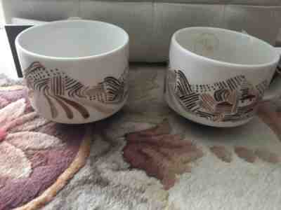 NEW Set 2 Starbucks Collector Cup Coffee Mug Cups Farmers Artisan Series - Sold on eBay Dec, 16th 2018 for $12.99