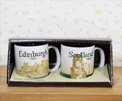 Lot of 2  Starbucks City collection Demitasse Mug  / Edinburgh Scotland / 3 oz  - Sold on eBay Sep, 25th 2018 for $29.00