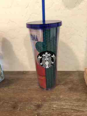 Starbucks Arizona Cold Cup Venti Tumbler Straw Cup 24 oz Rare Tumble - Sold on eBay Nov, 16th 2018 for $35.00