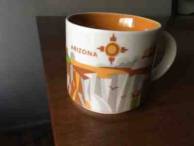 STARBUCKS Mug You Are Here Collection Arizona w/Cactus 2015 14oz Coffee Ceramic - Sold on eBay Nov, 8th 2018 for $10.00