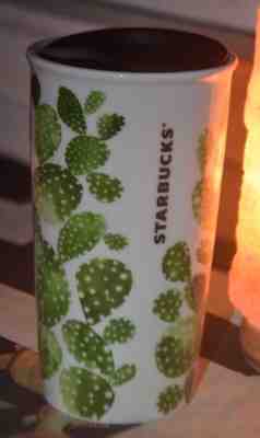 Starbucks 2017 Local Collection ARIZONA CACTUS Ceramic Travel tumb FREE SHIPPING - Sold on eBay Nov, 5th 2018 for $41.99