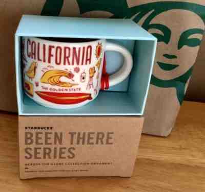 Starbucks 2018 BEEN THERE SERIES California Mini Mug 2 Oz Ornament Cup NEW Boxed - Sold on eBay Dec, 16th 2018 for $19.99