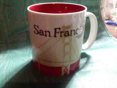  Starbucks SAN FRANCISCO California City Icon 16 oz mug RARE! Discontinued Unuse - Sold on eBay Dec, 1st 2018 for $32.00