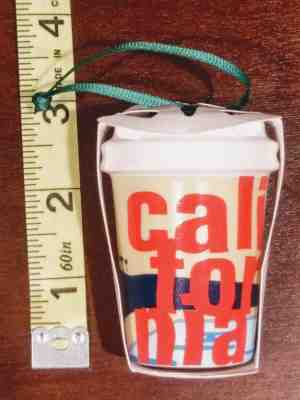 Starbucks Christmas Holiday Ceramic Ornament California - Sold on eBay Nov, 19th 2018 for $5.95