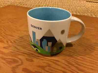 14 oz. Starbucks Coffee You Are Here Mug, City of Denver, Colorado - Sold on eBay Nov, 12th 2018 for $12.95