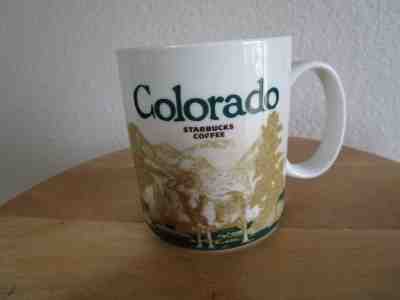 STARBUCKS COLORADO 2010 GLOBAL ICON COLLECTOR SERIES COFFEE MUG. SKIIER, RARE.  - Sold on eBay Nov, 8th 2018 for $22.99