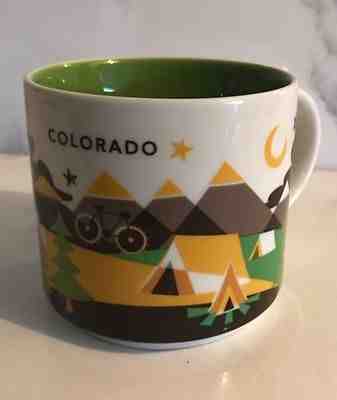 14oz Starbucks Colorado You Are Here Coffee Mug Cup YAH Collection NEW - Sold on eBay Nov, 5th 2018 for $19.96