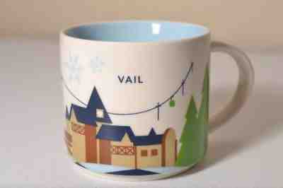 Starbucks 14oz Vail Colorado You Are Here Coffee Mug City Collector Series - Sold on eBay Nov, 5th 2018 for $23.88