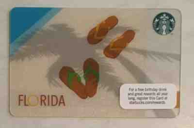 Starbucks 2012 Florida Flip Flops Card - Sold on eBay Oct, 26th 2018 for $3.99