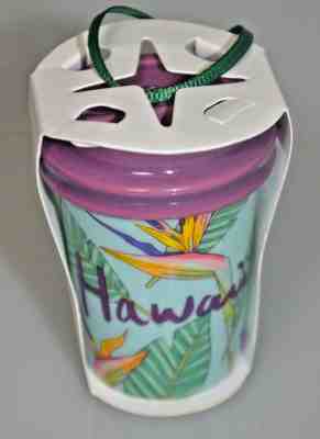 FREE shipping New Starbucks Hawaii Cup Mini Mug Ornament Bird of Paradise Design - Sold on eBay Dec, 16th 2018 for $16.00