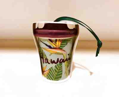 *NEW* Starbucks HAWAII Exclusive Ceramic Christmas Ornament 2017 Collection  - Sold on eBay Dec, 6th 2018 for $16.00
