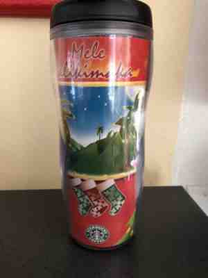 STARBUCKS CHRISTMAS TUMBLER HAWAII MEME KALIKIMAKA  - Sold on eBay Dec, 5th 2018 for $5.29