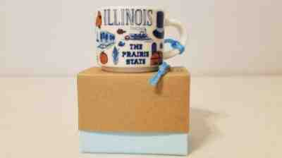 STARBUCKS BEEN THERE SERIES ILLINOIS 2 OZ COLLECTION ORNAMENT MINI MUG NIB ! - Sold on eBay Dec, 16th 2018 for $19.99