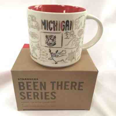 Starbucks Mug 2018 Michigan  Christmas Gold "Been There Series"  14 oz. - New! - Sold on eBay Dec, 16th 2018 for $22.99