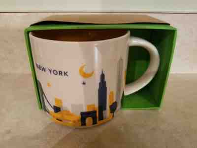 Starbucks New York City YAH You Are Here 14oz Mug NYC DISCONTINUED - NEW IN BOX - Sold on eBay Dec, 17th 2018 for $20.95