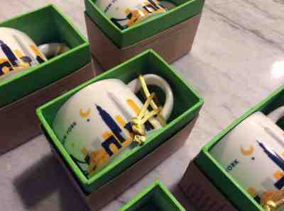 NIB NEW Set of Five (5) Starbucks You Are Here Ornament Mugs New York Christmas - Sold on eBay Dec, 7th 2018 for $49.50