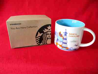 NEW Starbucks Mug NORTH CAROLINA State You Are Here Collection Coffee Cup NC - Sold on eBay Oct, 20th 2018 for $25.49