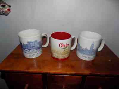Starbucks You Are Here Set of 3 Mugs OHIO AND NEW YORK & SAN JOSE, CALIFORNIA  - Sold on eBay Oct, 24th 2018 for $9.99