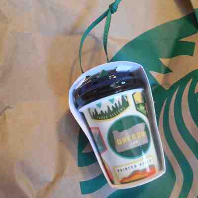 Starbucks 2017 Oregon Ornament Christmas Tree Holiday Coffee Cup OR Portland - Sold on eBay Oct, 4th 2018 for $14.99