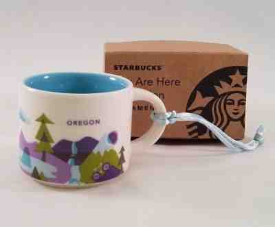 Starbucks Oregon Mini Mug Cup Ornament You Are Here Collection 2017 2 FL OZ - Sold on eBay Oct, 1st 2018 for $18.95