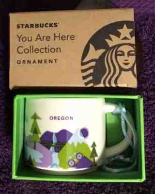 Starbucks Demitasse 2016 OREGON You Are Here Mini mug Ornament cup New In Box - Sold on eBay Oct, 1st 2018 for $16.95