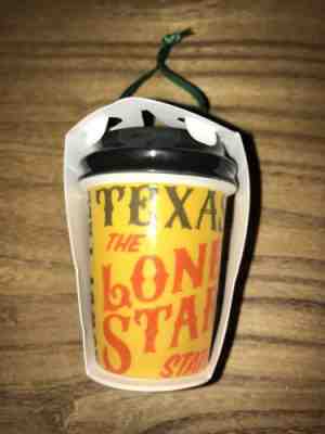 NEW 2017 Starbucks Texas Ornament Lone Star State Ceramic - Sold on eBay Nov, 3rd 2018 for $3.75