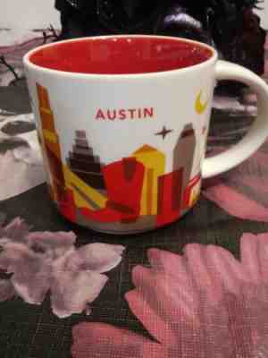 Starbucks YOU ARE HERE Collection Coffee Mug AUSTIN Texas 14 oz Nice! - Sold on eBay Oct, 31st 2018 for $15.00