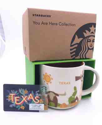 Starbucks Mug Texas YAH You Are Here Series Collectibles with Box Gift Card - Sold on eBay Oct, 30th 2018 for $21.99